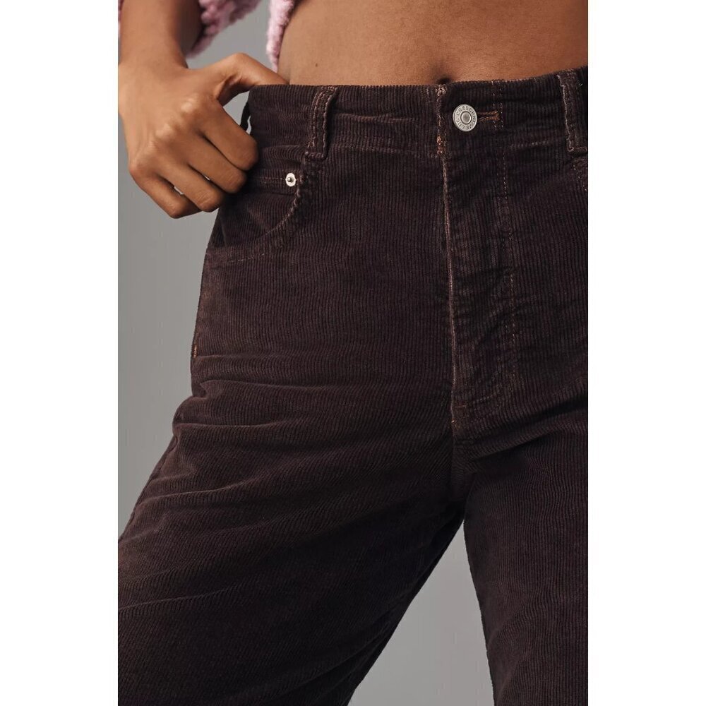The Adi Corduroy Mid-Rise Flare Jeans by Pilcro BROWN 20W - Picture 4 of 4
